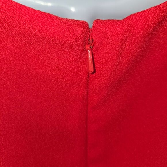 Banana Republic Red Flutter Sleeve Shift Dress Size Petite 00 - Picture 6 of 8